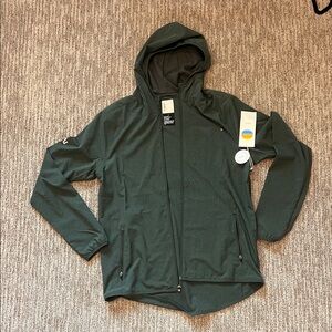 Vuori Men's Lightweight Hooded Jacket - Dark Green